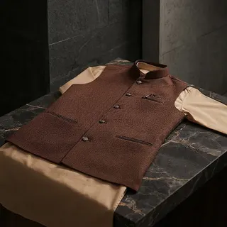 The Indigo Texture Sherwani